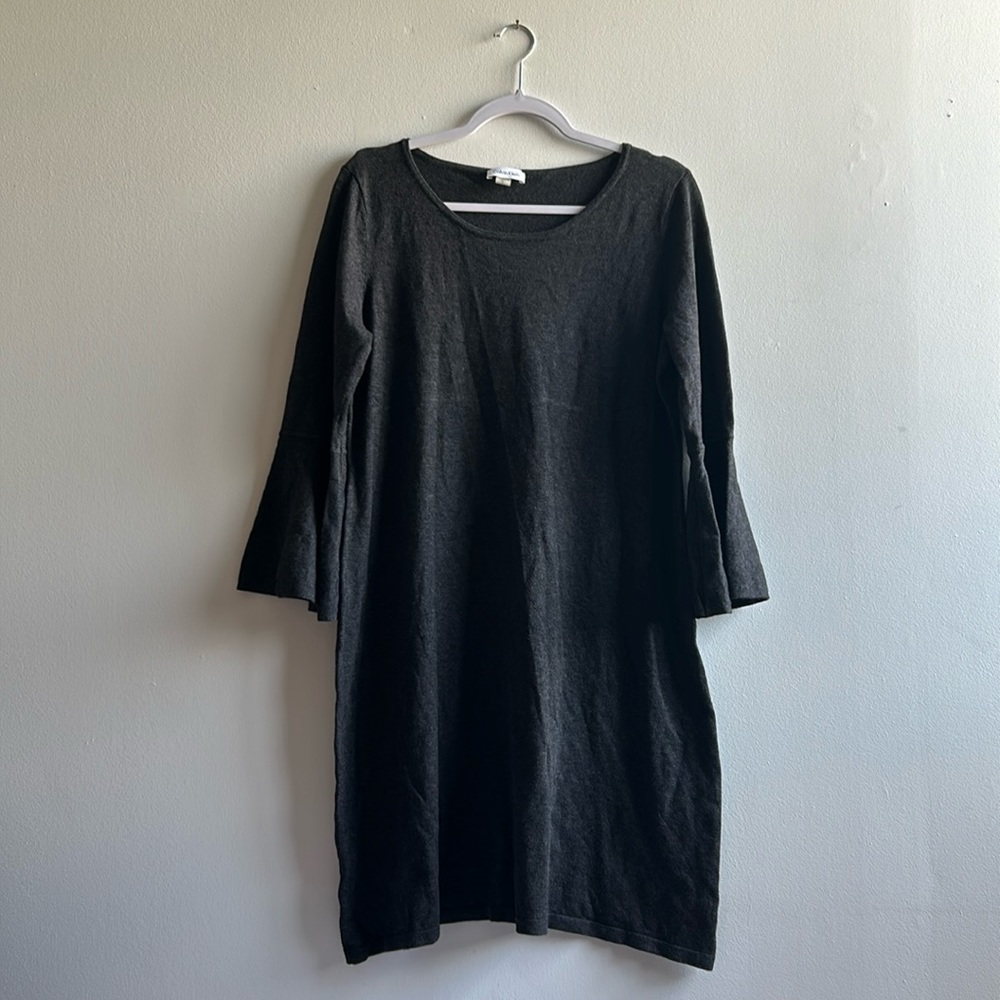 Grey Calvin Klein Dress XL Soft Knit .